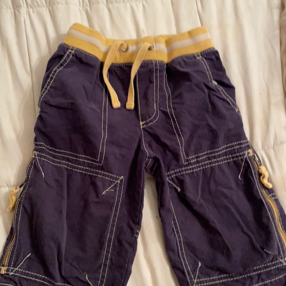 Mini Boden blue and yellow shorts